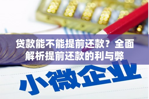 花山贷款能不能提前还款？全面解析提前还款的利与弊