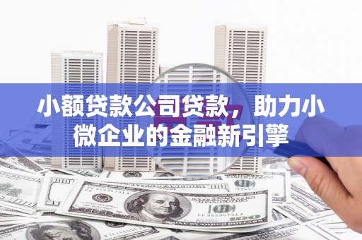 花山小额贷款公司贷款，助力小微企业的金融新引擎