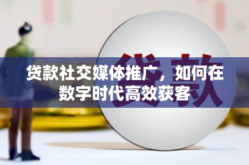 花山贷款社交媒体推广，如何在数字时代高效获客