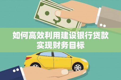 花山如何高效利用建设银行贷款实现财务目标