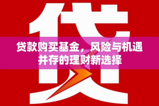 花山贷款购买基金，风险与机遇并存的理财新选择