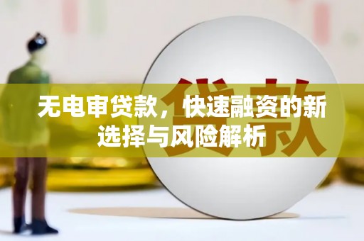 花山无电审贷款，快速融资的新选择与风险解析