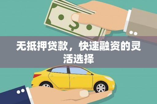 花山无抵押贷款，快速融资的灵活选择