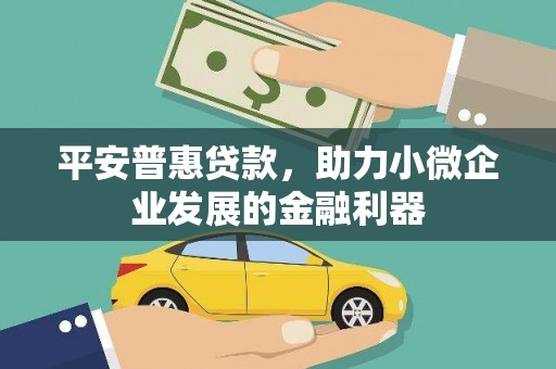 花山平安普惠贷款，助力小微企业发展的金融利器