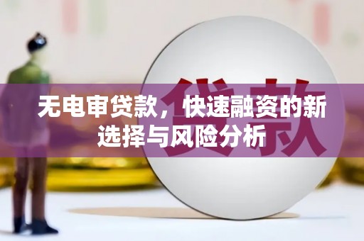 花山无电审贷款，快速融资的新选择与风险分析