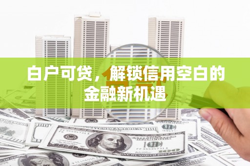 花山白户可贷，解锁信用空白的金融新机遇