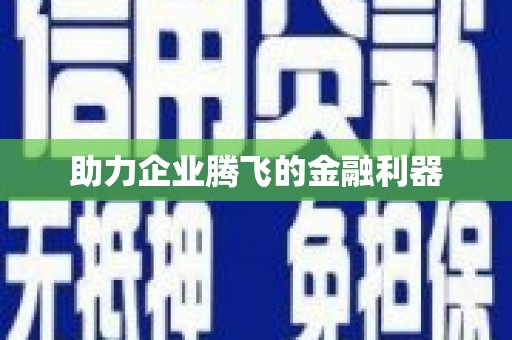 花山助力企业腾飞的金融利器