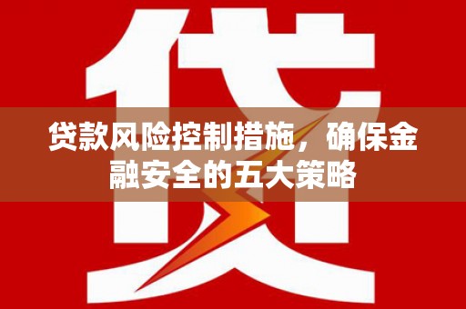 花山贷款风险控制措施，确保金融安全的五大策略