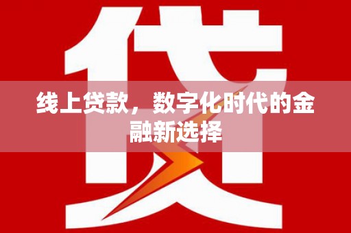 花山线上贷款，数字化时代的金融新选择
