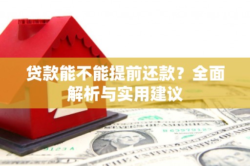 花山贷款能不能提前还款？全面解析与实用建议