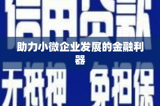 花山助力小微企业发展的金融利器